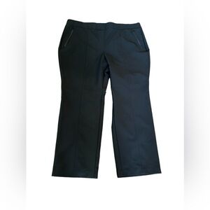 LANE BRYANT‎ nylon spandex, stretchy Straight  Black Pant Plus Size 24 LIKE NEW!